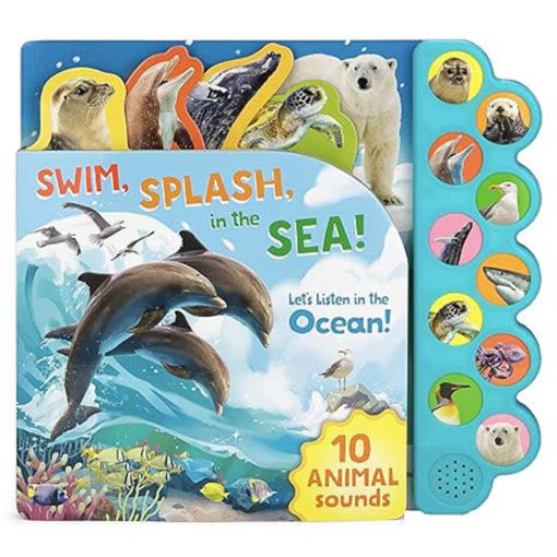 Picture of SWIM SPLASH IN THE SEA - ANIMAL SOUND  BOOK